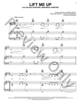 Lift Me Up piano sheet music cover